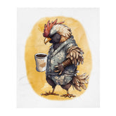 Sleepy Rooster 100% Polyester Soft Silk Touch Fabric Throw Blanket - Cozy, Durable and Adorable